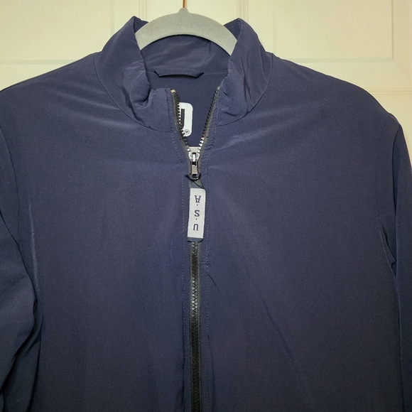 Footjoy FJ Womens Insulated Bomber Jacket Full Zip Golf Navy Blue M - Picture 4 of 12